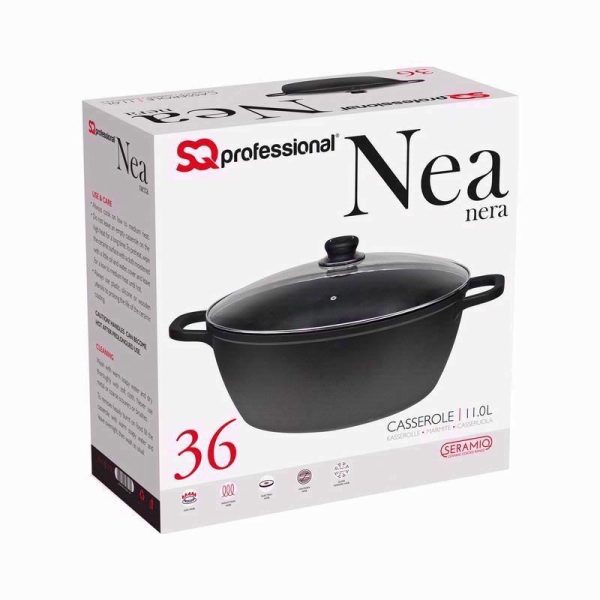 DIECAST CASSEROLE POT 36CM