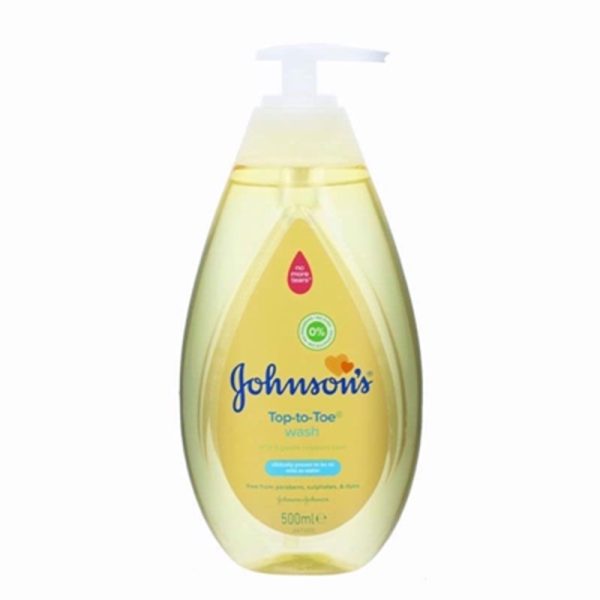 JOHNSONS TOP TO TOE PUMP 500ML PACK OF 6