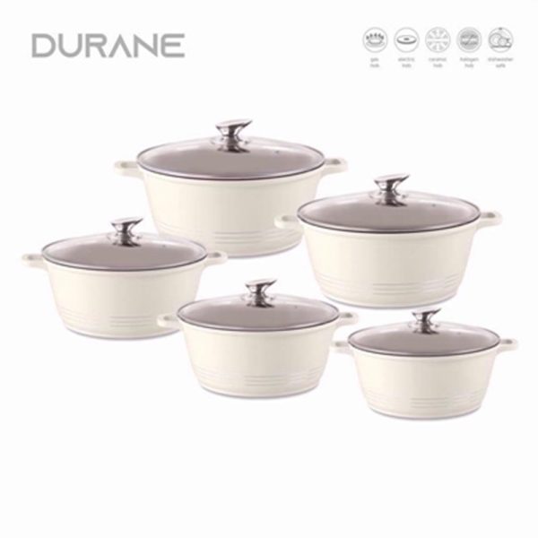 DURANE DIECAST 5 PCS SET CREAM