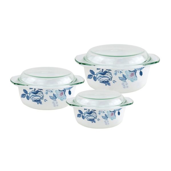 DURANE OPAL GLASS DISH SET 3PC ZHG3T-C