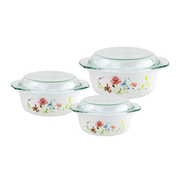 DURANE OPAL GLASS DISH SET 3PC ZHG3T-F