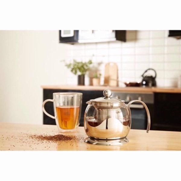 BOROSILICATE TEAPOT WITH STRAINE