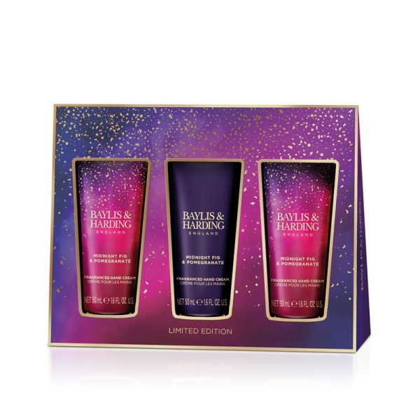 BAYLIS & HARDING MIDNIGHT FIG & POMEGRANATE LUXURY HAND TREATS GIFT SET