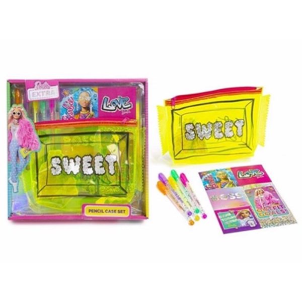 BARBIE EXTRA PENCIL CASE SET