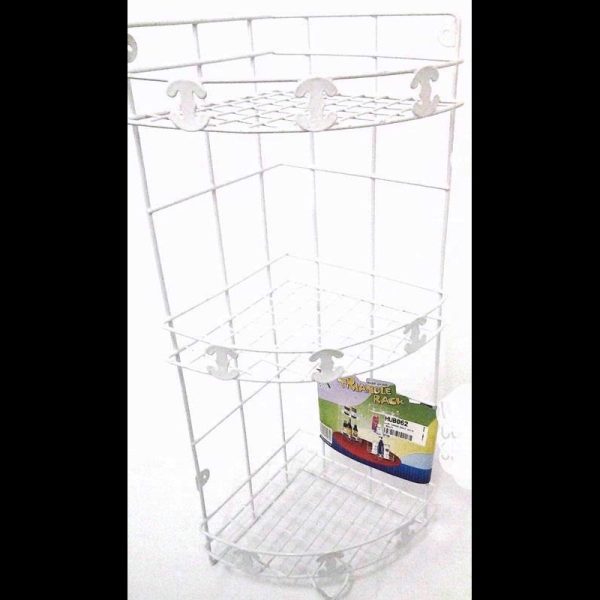 CORNER BATH SHELF WHITE