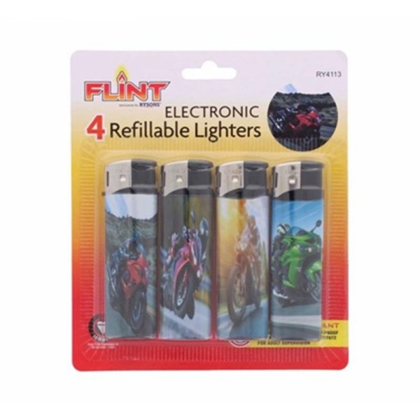 ELECTRONIC LIGHTERS PACK OF 4-BIKES