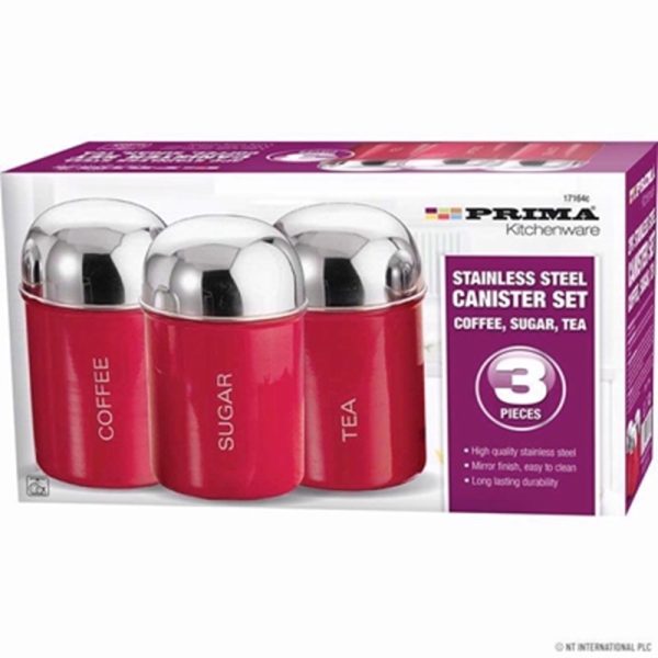 PRIMA DOME CANNISTER RED 3 PCS