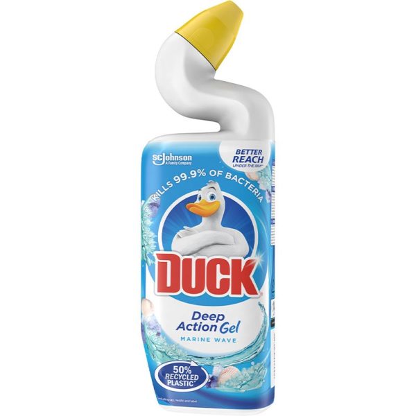 TOILET DUCK DEEP ACTION GEL MARINE 750ML PACK OF 8