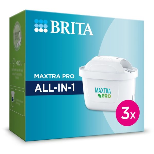 BRITA MAXTRA PRO ALL IN 1 WATER FILTER PACK OF 3