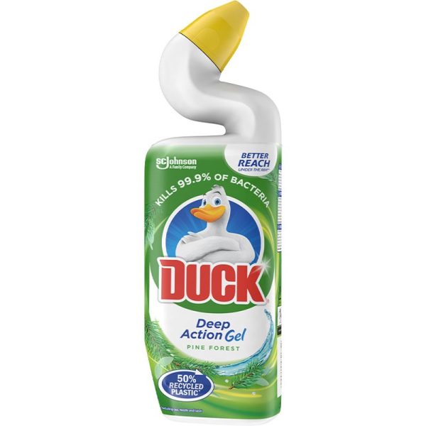 TOILET DUCK DEEP ACTION GEL PINE 750ML PACK OF 8