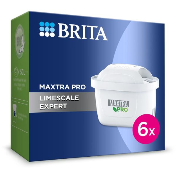 BRITA MAXTRA PRO LIMESCALE EXPERT WATER FILTER PACK OF 6