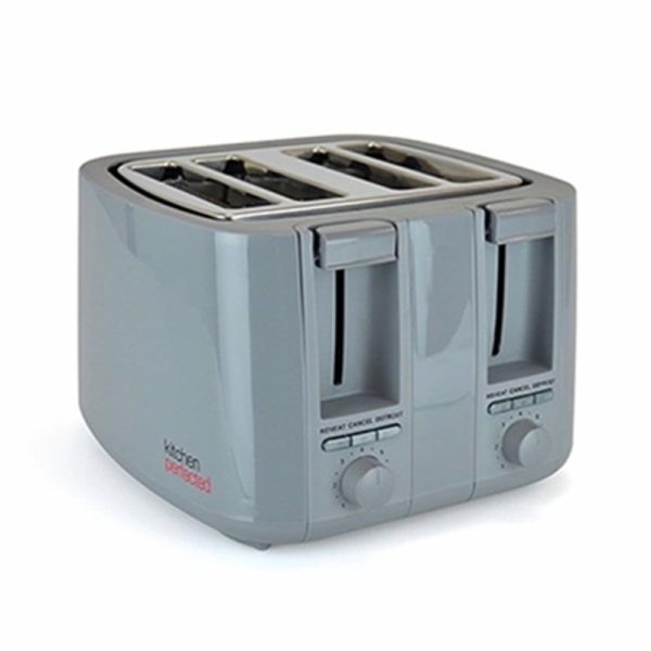 KITCHEN PERFECT 4 SLICE TOASTER GREY 11.05