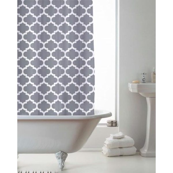 COUNTRYCLUB SHOWER CURTAIN PEVA MORROCAN