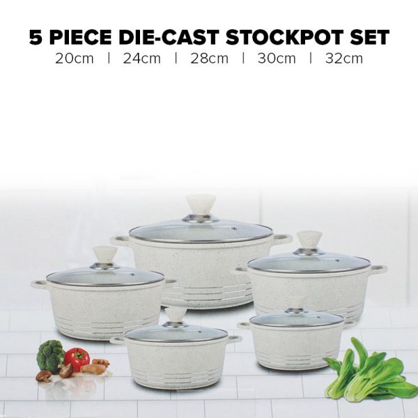 LONDONER DIECAST STOCKPOT SET OF 5 BEIGE