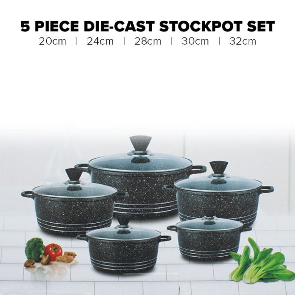 LONDONER DIECAST STOCKPOT SET OF 5 BLACK