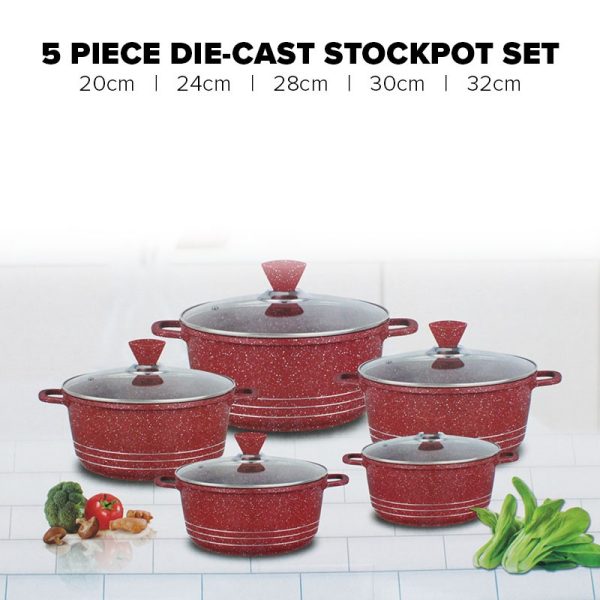 LONDONER DIECAST STOCKPOT SET OF 5 RED