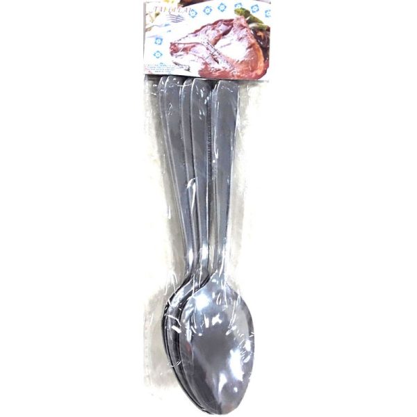 DESSERT SPOONS PLAIN PACK OF 6