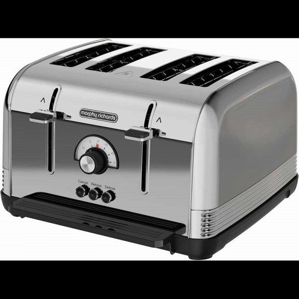 MORPHY RICHARDS VENTURE 4 SLICE TOASTER POLISHED