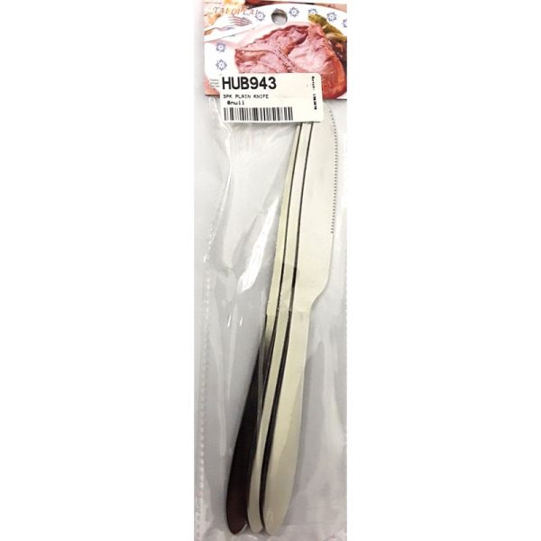 DINNER KNIFE PLAIN PACK OF 4