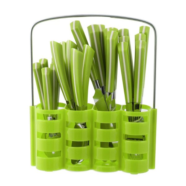 DURANE CUTLERY SET 24PC GREEN T033-1