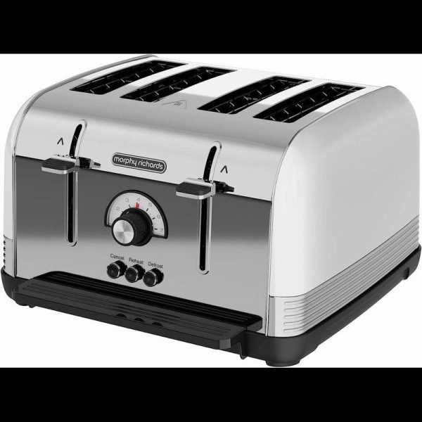 MORPHY RICHARDS VENTURE 4 SLICE TOASTER WHITE