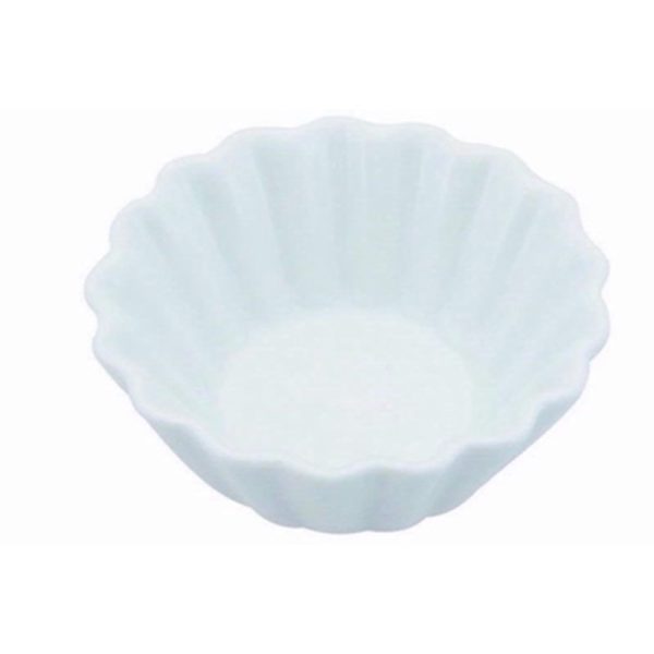 APOLLO CERAMIC FLUTED DISH 7 X 3CM