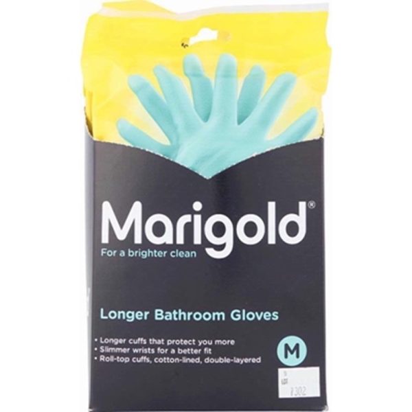 MARIGOLD BATHROOM GLOVES MEDIUM