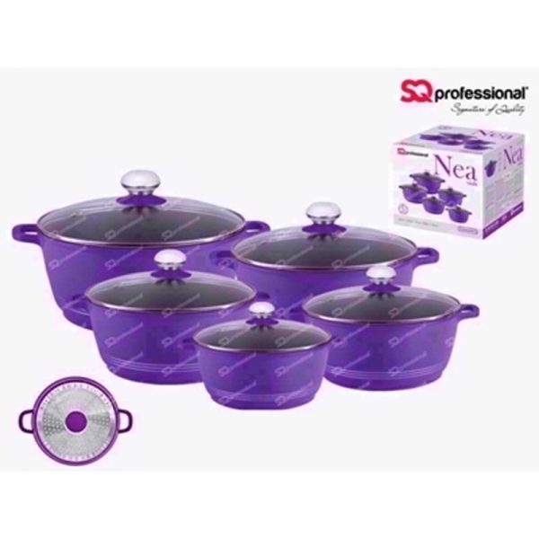 NEA DIECAST STOCKPOT SERAMIQ 5 SET PURPLE