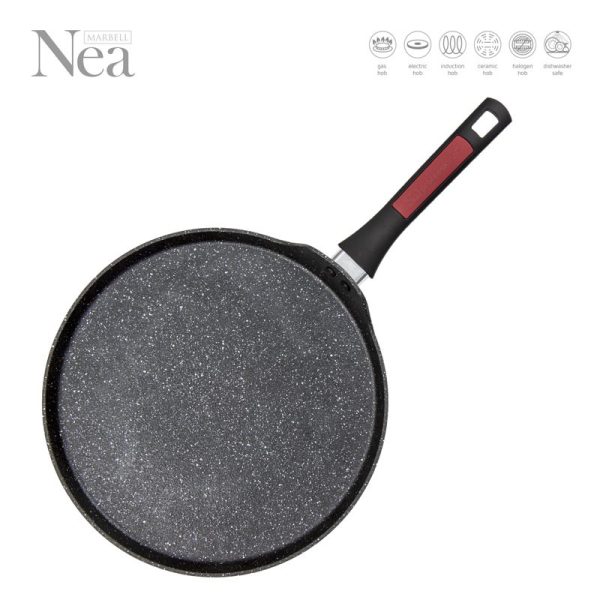 NEA MARBLE IMPACT DIECAST CREP PAN 30CM