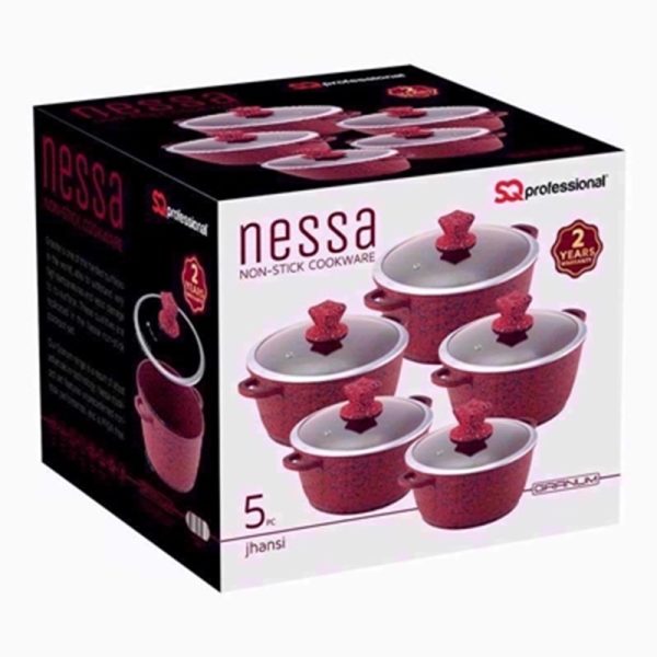 NESSA GRANUM CASSEROLE S/5 RED