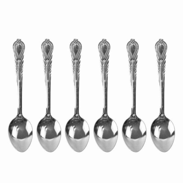 PRO TEA SPOON 6PC STAINLESS STEEL