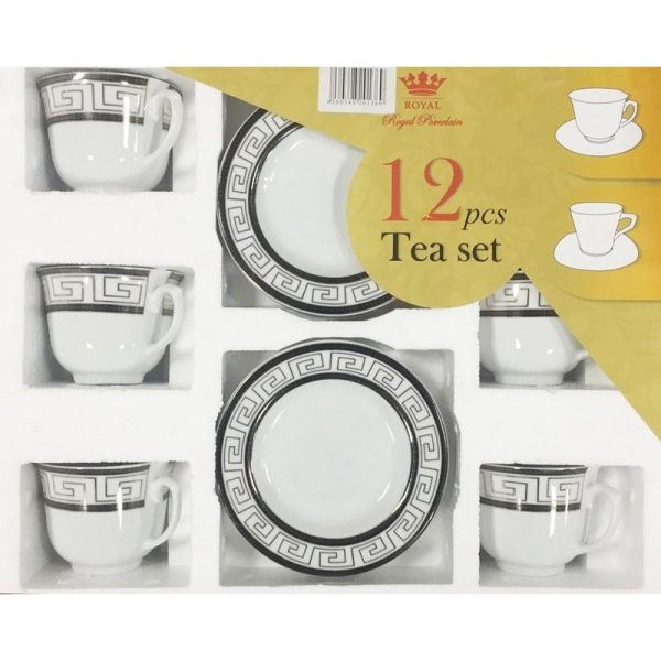 AZTEC 12PCE TEASET PORCELAIN