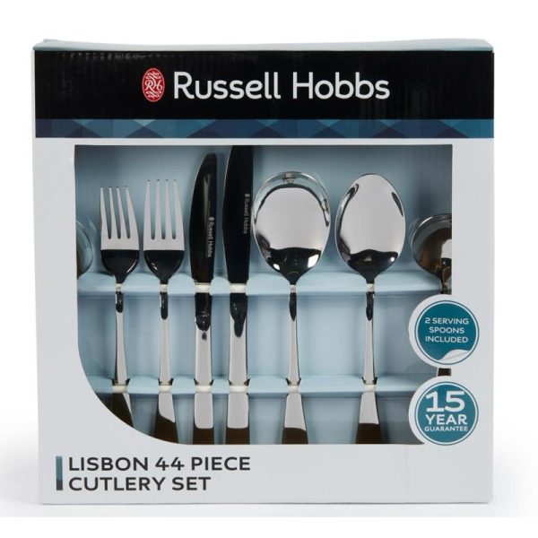 RUSSELL HOBBS LISBON CUTLERY SET 44 PIECE