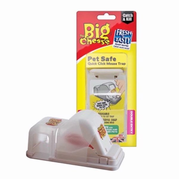 THE BIG CHEESE QUICK CLK MOUSE TRAP PET SAFE