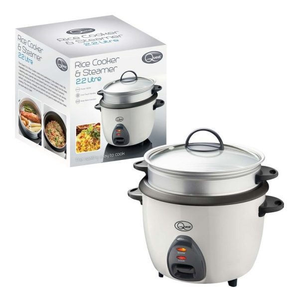 QUEST 2.2LTR RICE COOKER AND STEAMER