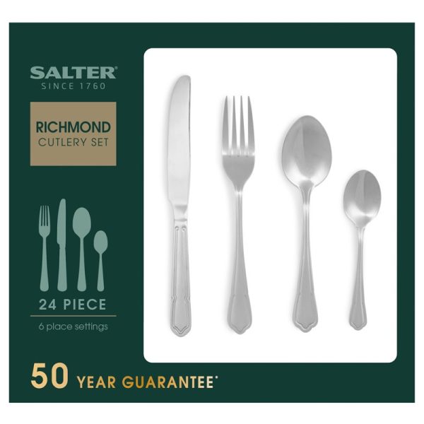 SALTER RICHMOND CUTLERY SET 24 PIECE