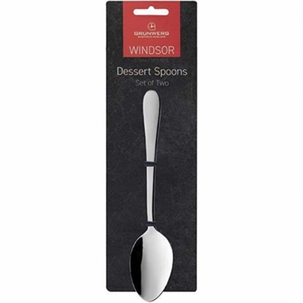 SET 2 DESSERT SPOONS