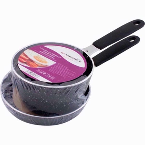 PRIMA 2PC N/S MINI COOKWARE SET 14CM/16CM