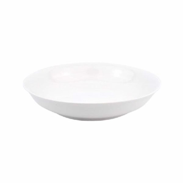 CERAMIC WHITE SHALLOW BOWL 20CM