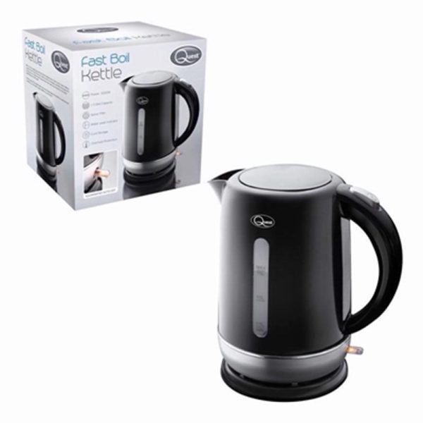 QUEST BLACK 1.5LTR KETTLE 39909