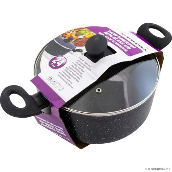 PRIMA DIAMOND CASSEROLE SAUCEPOT 24CM