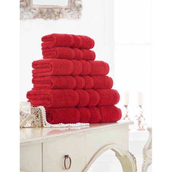 SUPREME BATH SHEET RED PACK OF 2