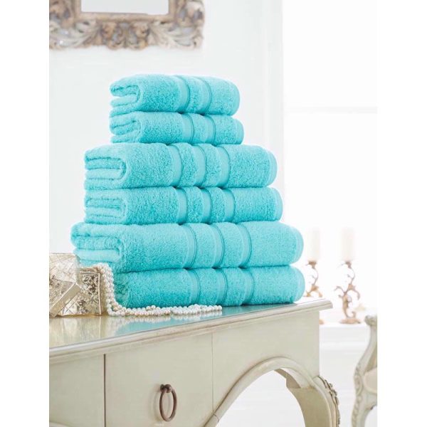 SUPREME BATH TOWEL AQUA PACK OF 2