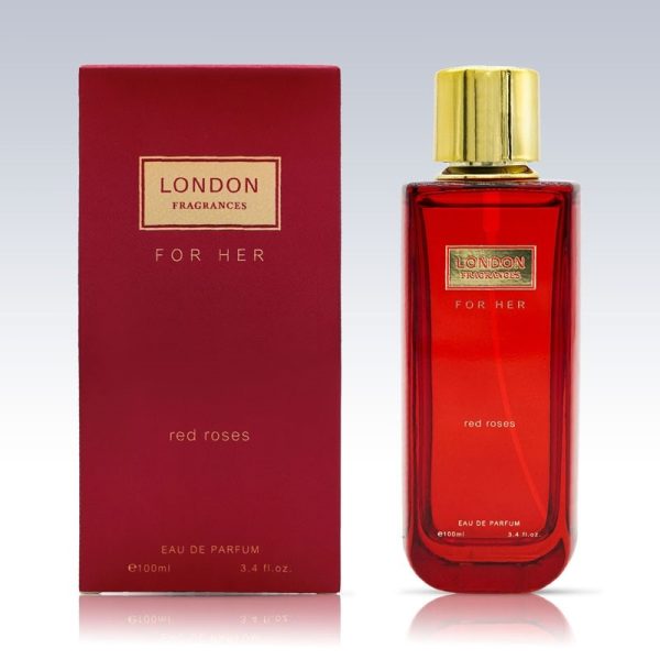 LONDON FRAGRANCES FOR HER RED ROSES100ML EACH