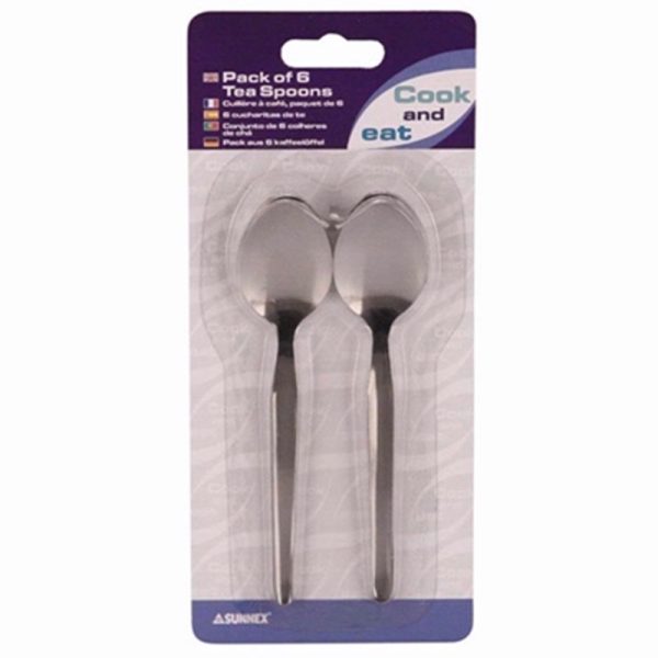 SUNNEX PACK OF 6 TEA SPOON PLAIN