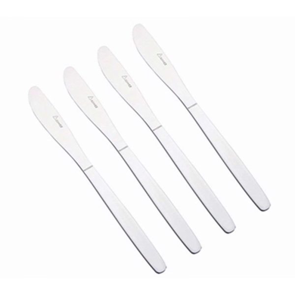 SUNNEX STAINLESS STEEL DESSERT KNIVES PLAIN SET 4