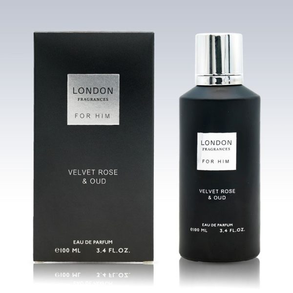 LONDON FRAGRANCES FOR HIM VELVET ROSE & OUD 100ML EACH