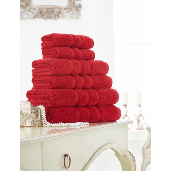 SUPREME BATH TOWEL RED PACK OF 2