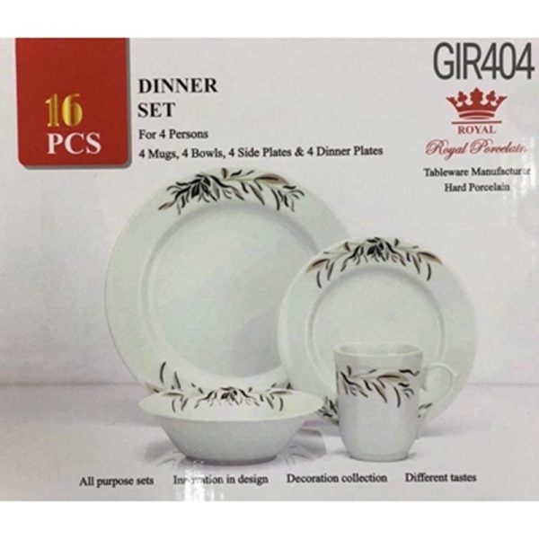 LINDA DINNER SET PORCELAIN 16PCE