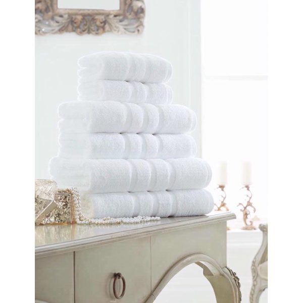 SUPREME BATH TOWEL WHITE PACK OF 2